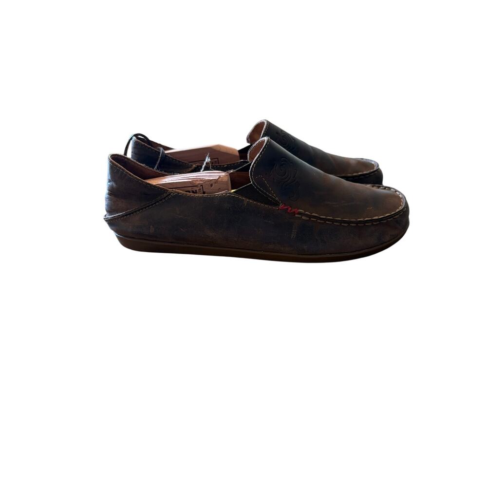 Olukai Women’s Nohea Nubuck Loafers, brown, size 10